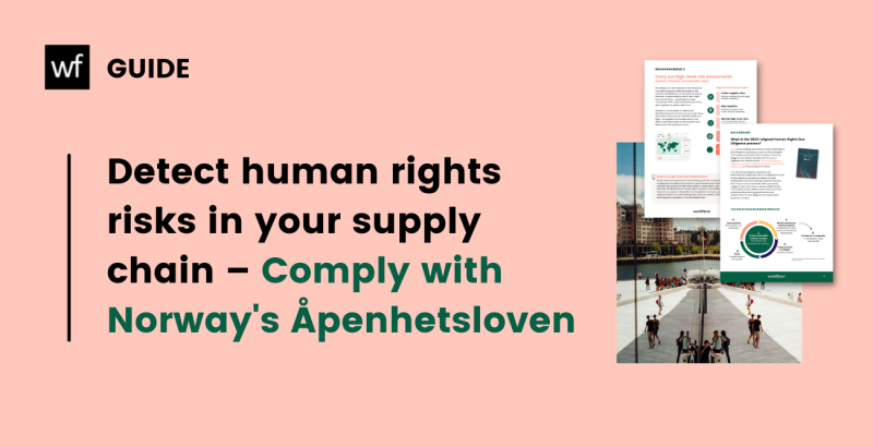 Detect human rights risks in your supply chain (Åpenhetsloven)